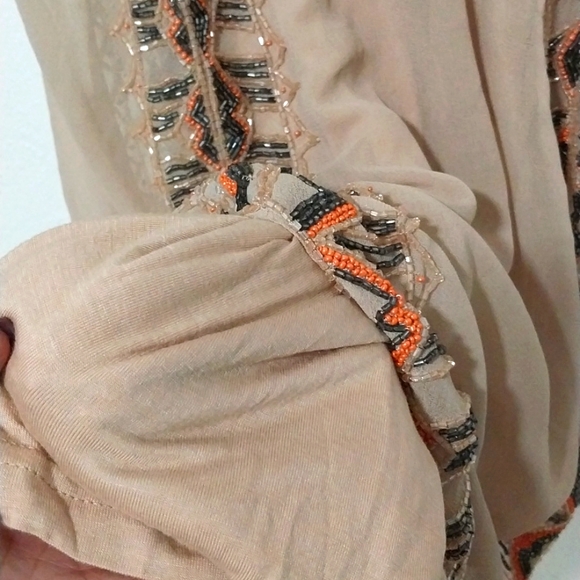 Women's Natural Asos Maternity Flapper Dress with Embellishment Size US 4 - Picture 4 of 7